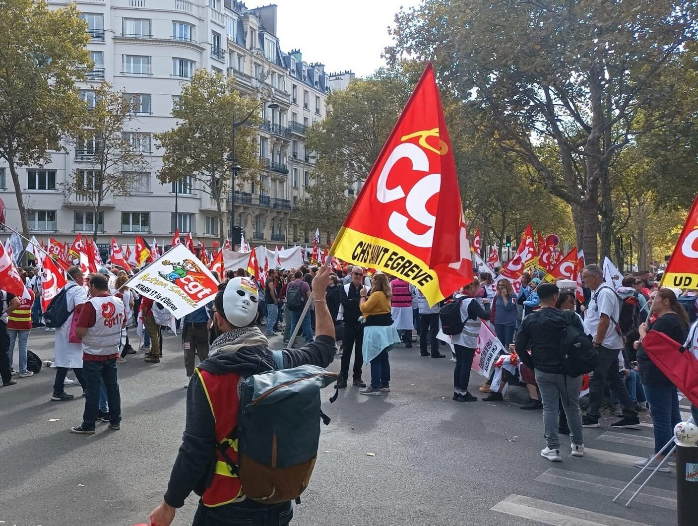 Manifestation à Paris pour la défense de la santé